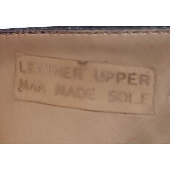 LOFT Brown Leather Lace Up Victorian Ankle Boot Cap Toe Curved Heel 7M - Picture 13 of 15